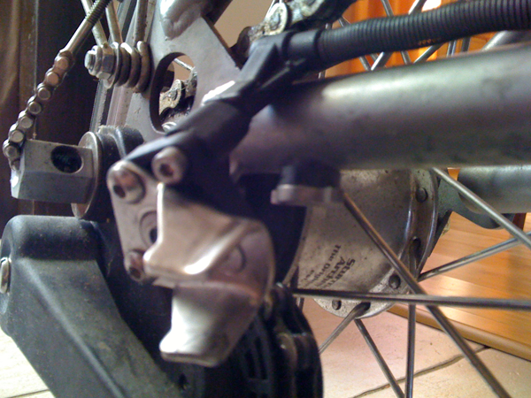 Dérailleur arrière arraché BromptonC